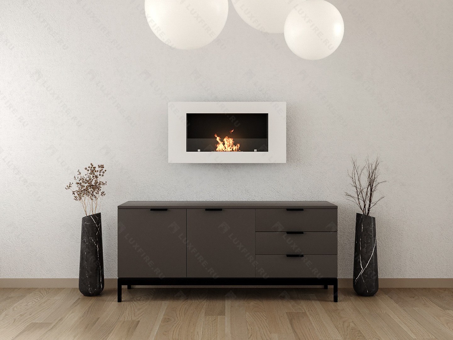 Настенный биокамин Lux Fire "Монро 1 Н" XS