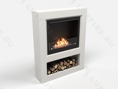 Биокамин Lux Fire с порталом Лукоморье 26, белый