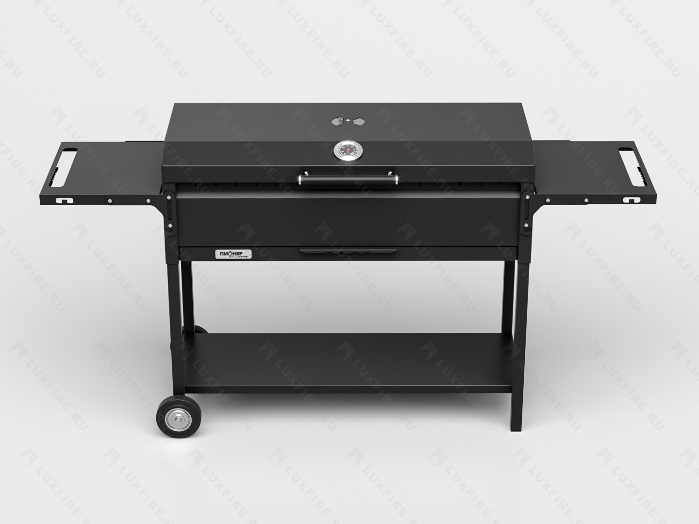 Гриль Пионер Драйв 900BBQ, 3 мм, на колесах (by Lux Fire)