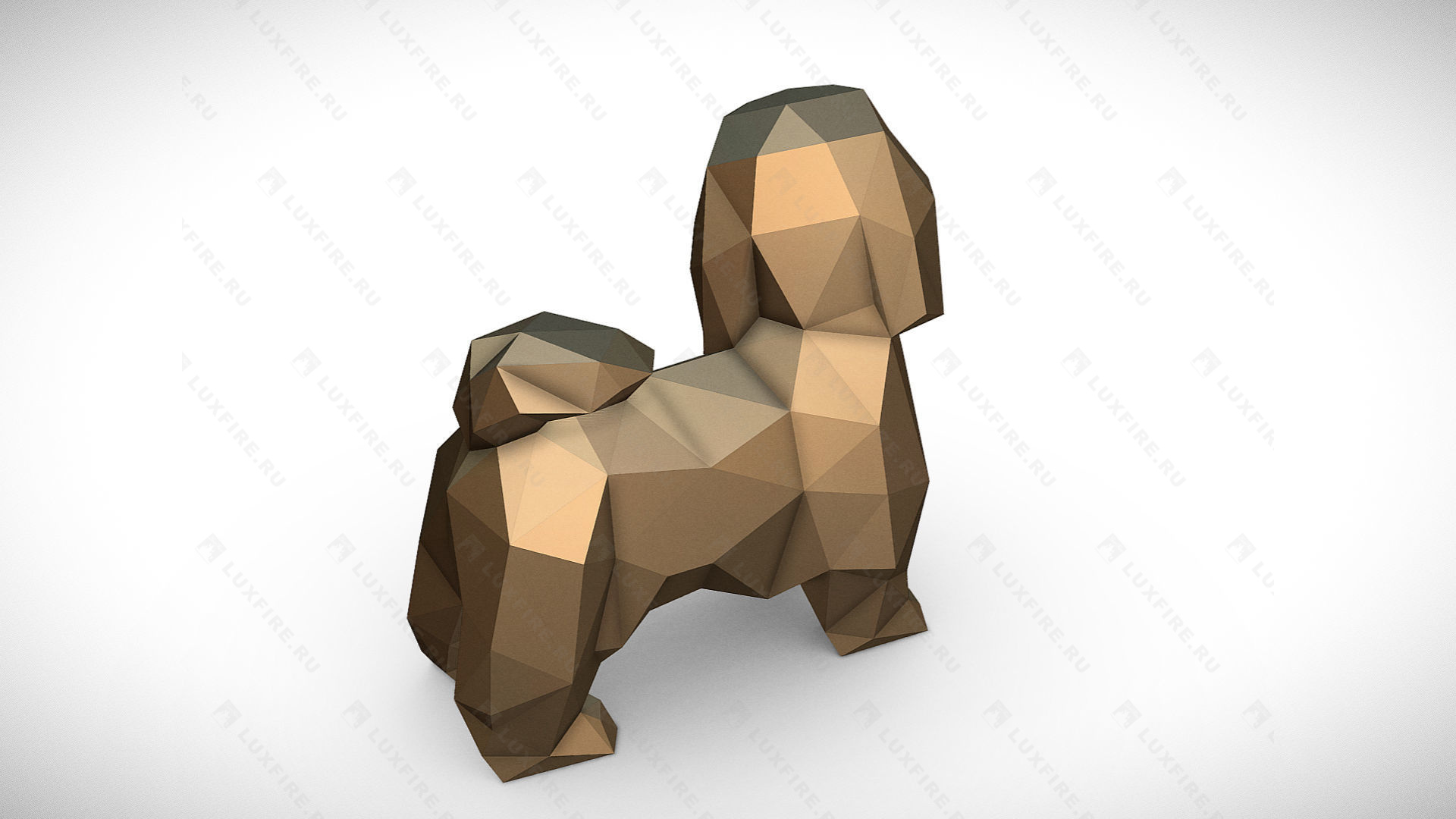 Фигура ростовая "Ши-тцу", геометрическая, 440×380×730 мм