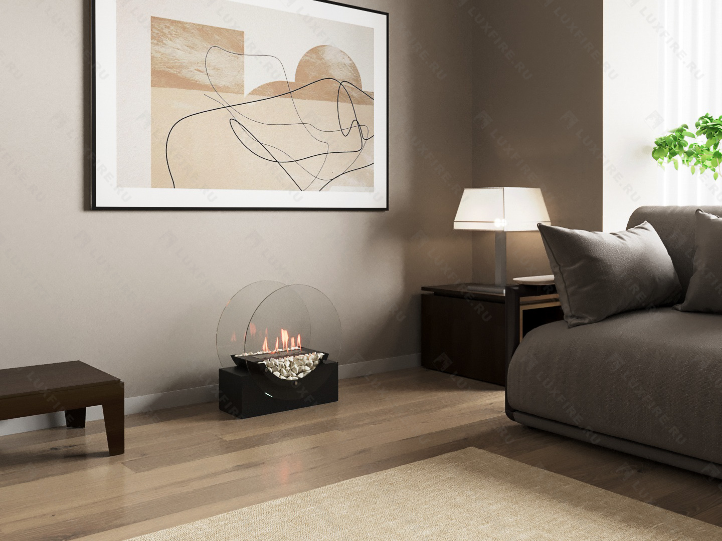 Напольный биокамин Lux Fire "Лионель"