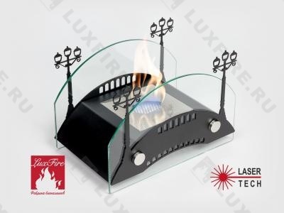 Настольный биокамин Lux Fire "Пушкинский мост" S (черный)