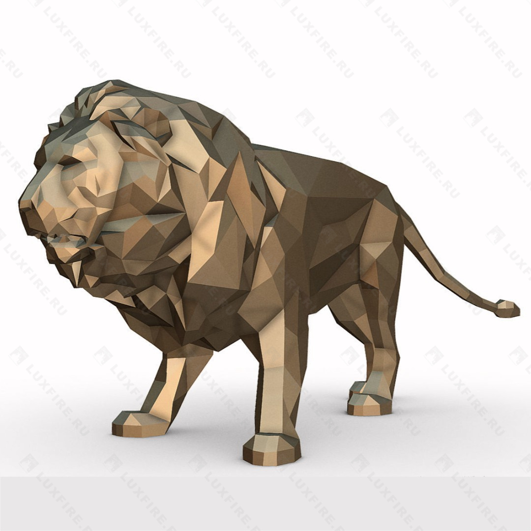 Фигура ростовая "Лев", геометрическая, 1550х680х1950 мм