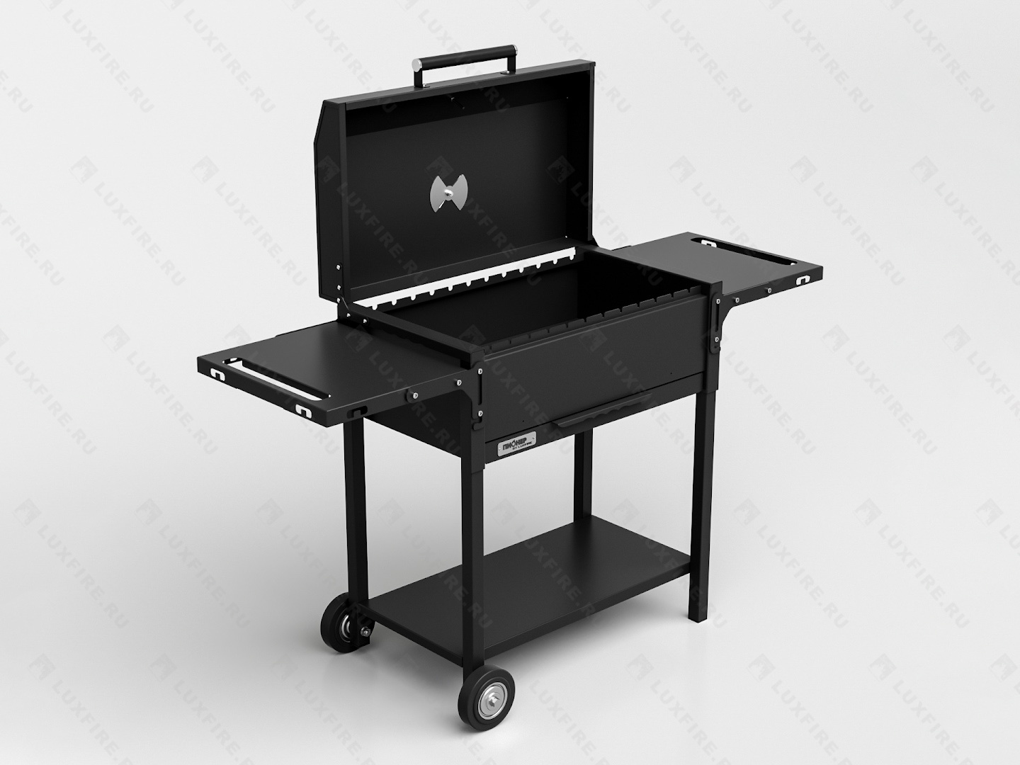 Гриль Пионер Драйв 600BBQ, 2 мм, на колесах (by Lux Fire)