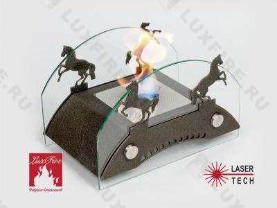 Настольный биокамин Lux Fire "Графский мост" S (бронза)