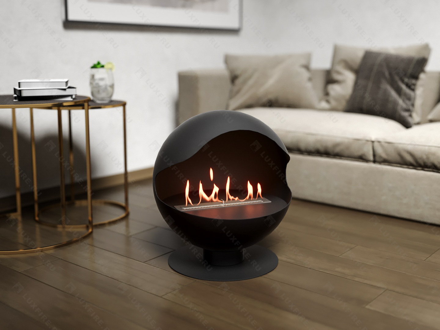 Напольный биокамин Lux Fire "Джонни"