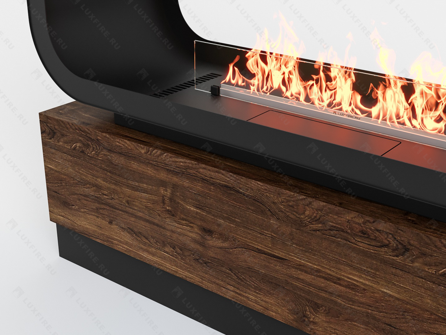 Тумба сквозная Империал-1200 с автоматическим биокамином Lux Fire Genius-I 800 Тумба сквозная Империал-1200 с автоматическим биокамином Lux Fire Genius-I 800