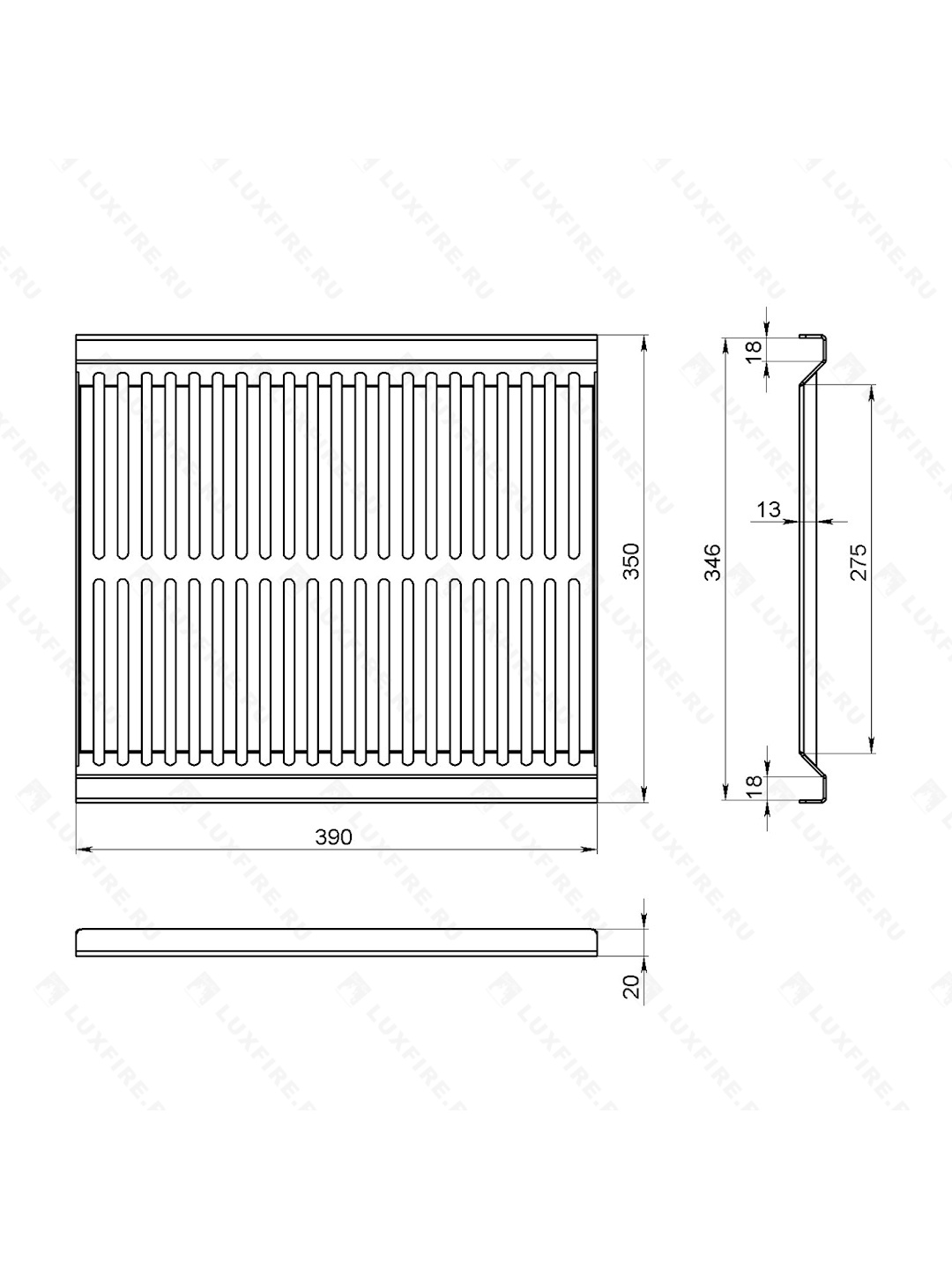 Решетка для мангала "РГ-01" 2мм