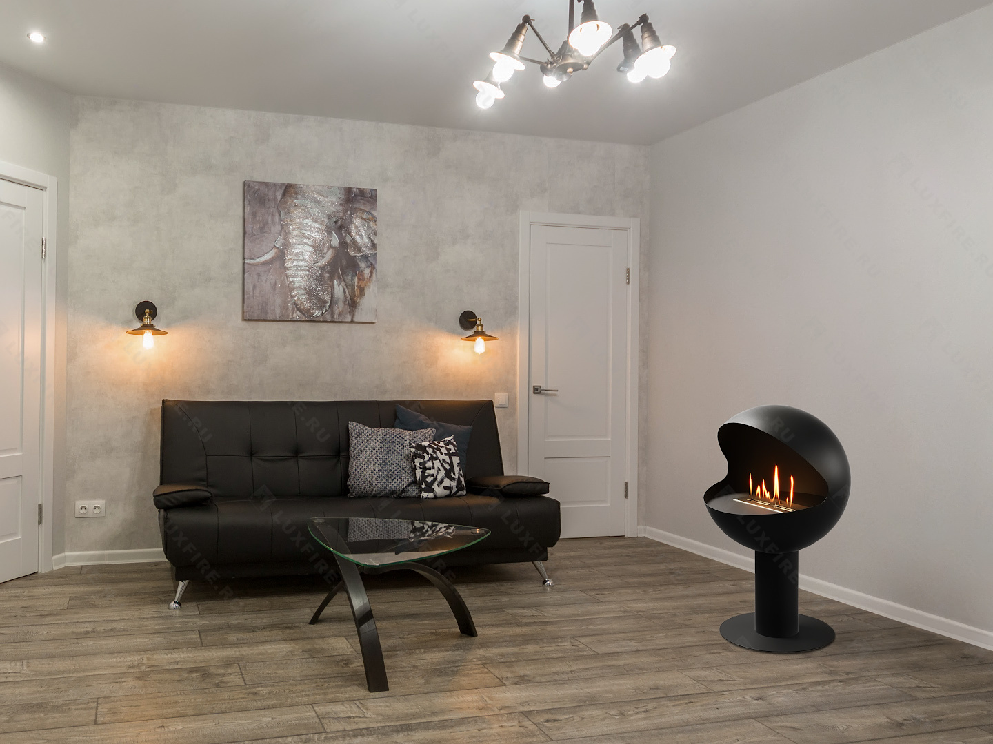 Напольный биокамин Lux Fire "Джон Сильвер"