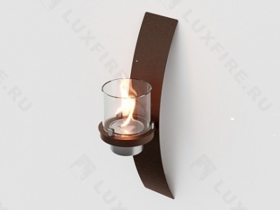 Настенный биокамин Lux Fire "Олимпус D" (черный)