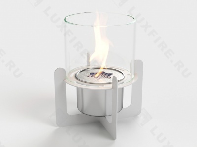 Настольный биокамин Lux Fire "Омега" (белый)