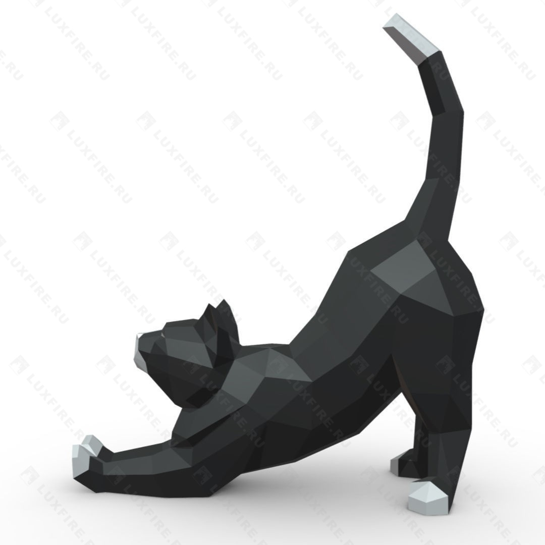 Фигура ростовая "Кот", геометрическая, 750х268х1016 мм