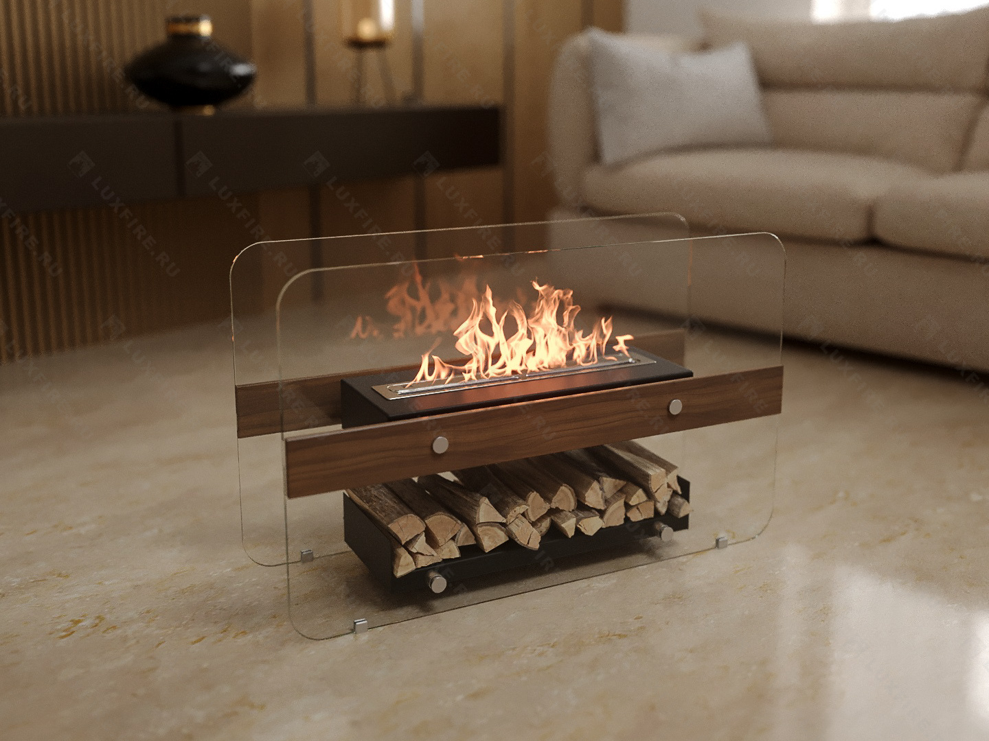 Напольный биокамин Lux Fire "Пятница"