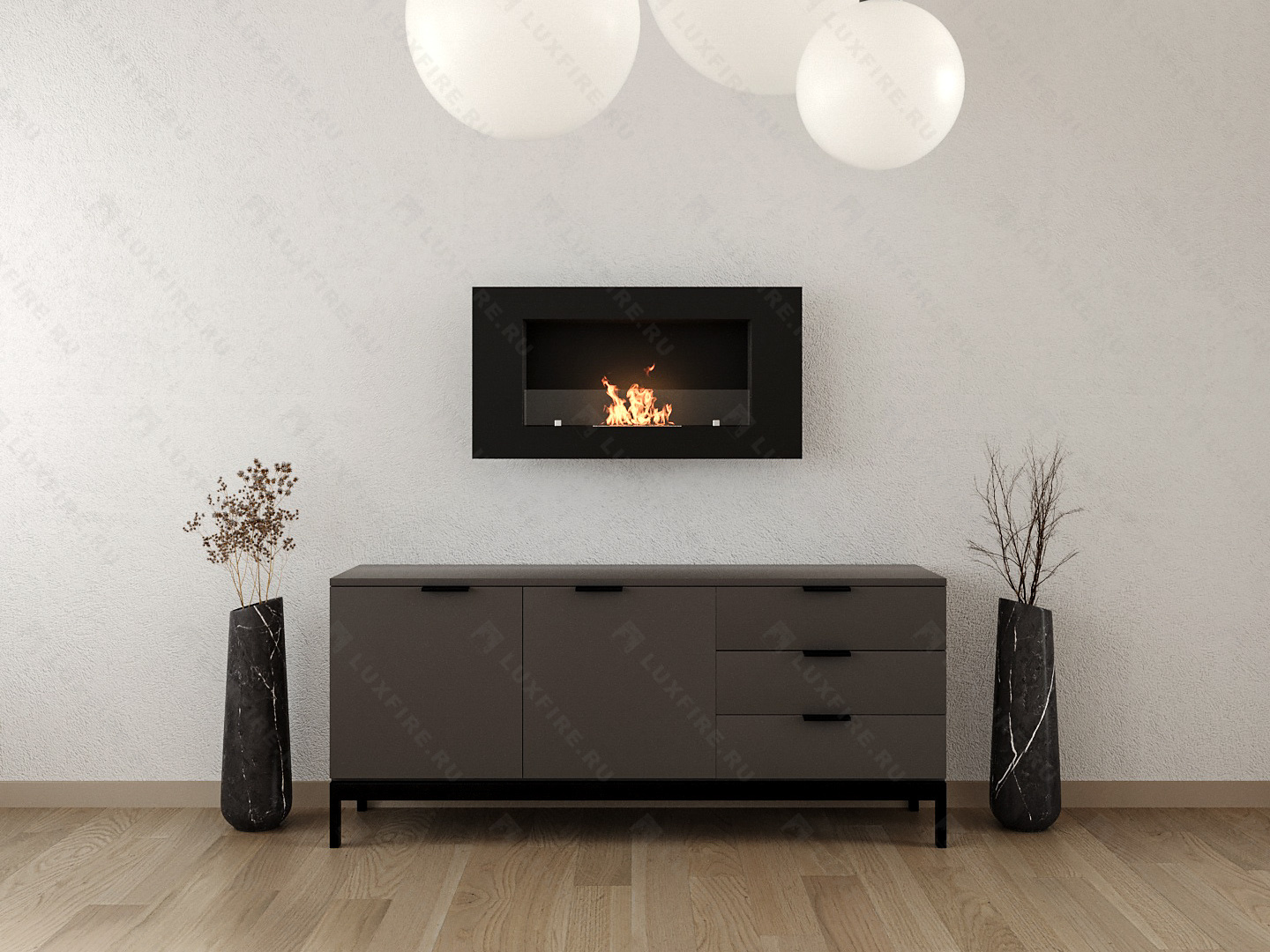 Настенный биокамин Lux Fire "Кент 1 Н" XS