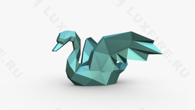 Фигура лежачая "Лебедь", геометрическая, 450х311х1049 мм Фигура лежачая "Лебедь", геометрическая, 450х311х1049 мм