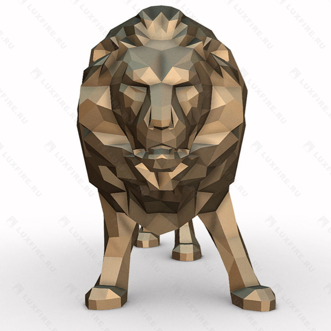 Фигура ростовая "Лев", геометрическая, 1550х680х1950 мм