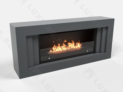 Биокамин Lux Fire с порталом Гринго 42, графит