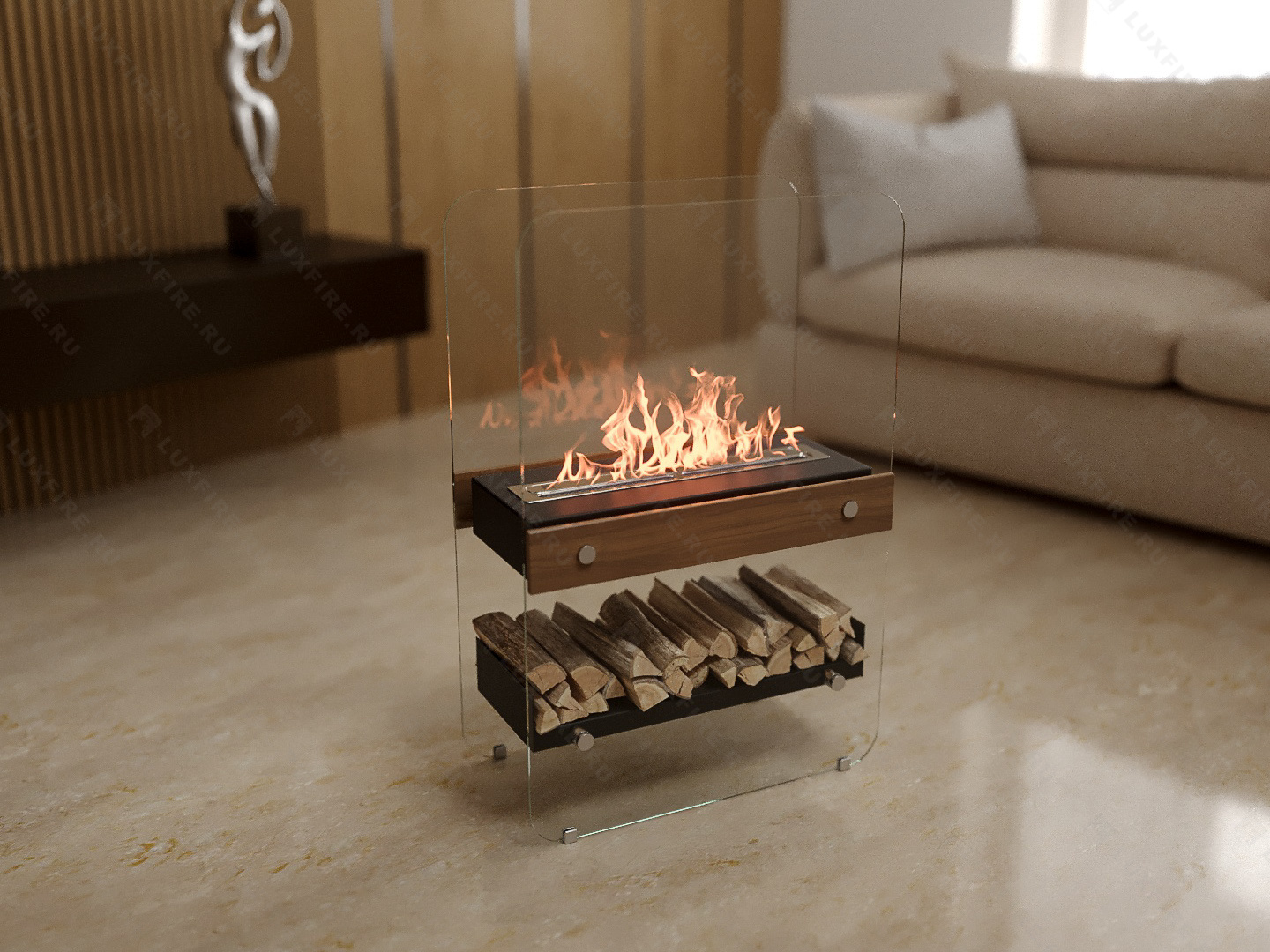 Напольный биокамин Lux Fire "Пятница V"