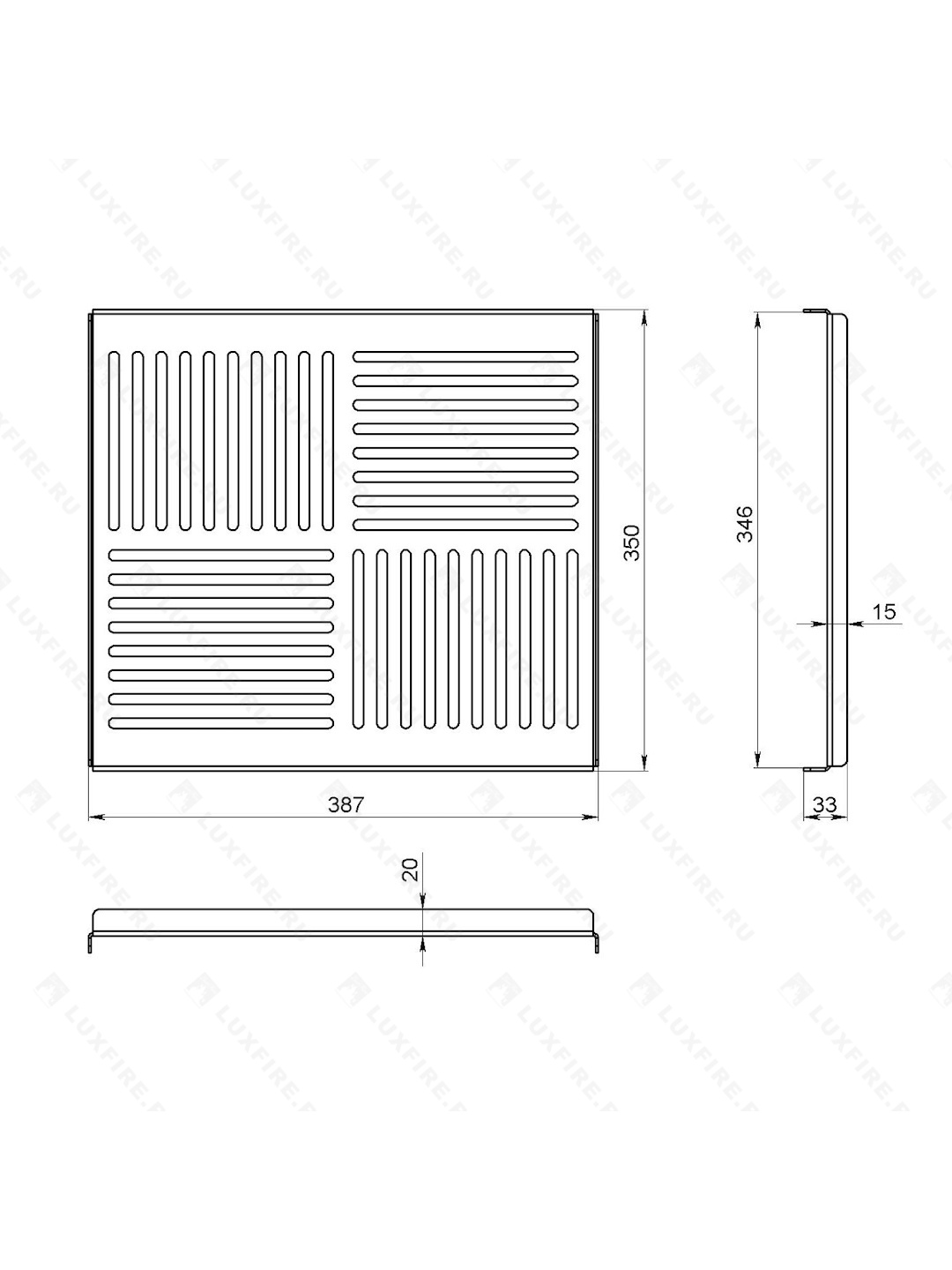 Решетка для мангала "РГ-02" 2мм