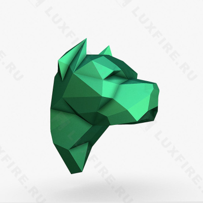 Фигура "Голова питбуля", геометрическая, 700х676х782 мм Фигура "Голова питбуля", геометрическая, 700х676х782 мм