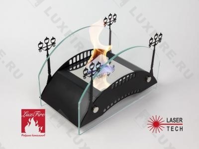 Настольный биокамин Lux Fire "Пушкинский мост" М (черный)