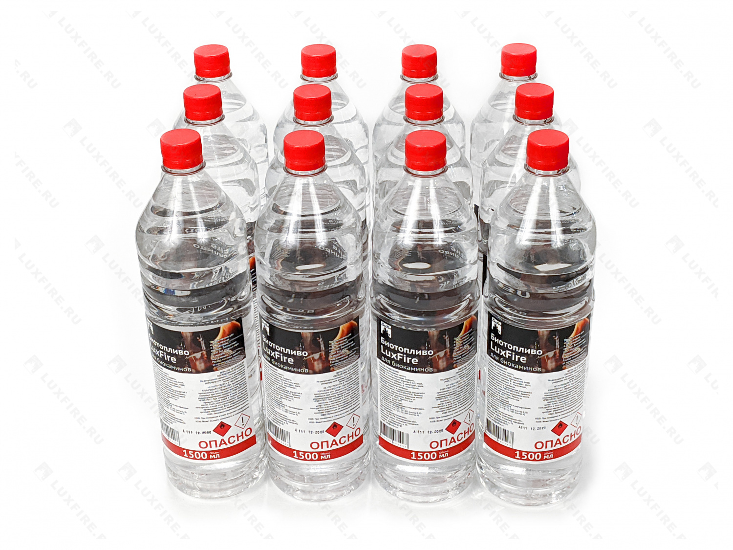Набор Биотопливо LUX FIRE 12 бутылок по 1,5л/ПЭТ (без спичек)