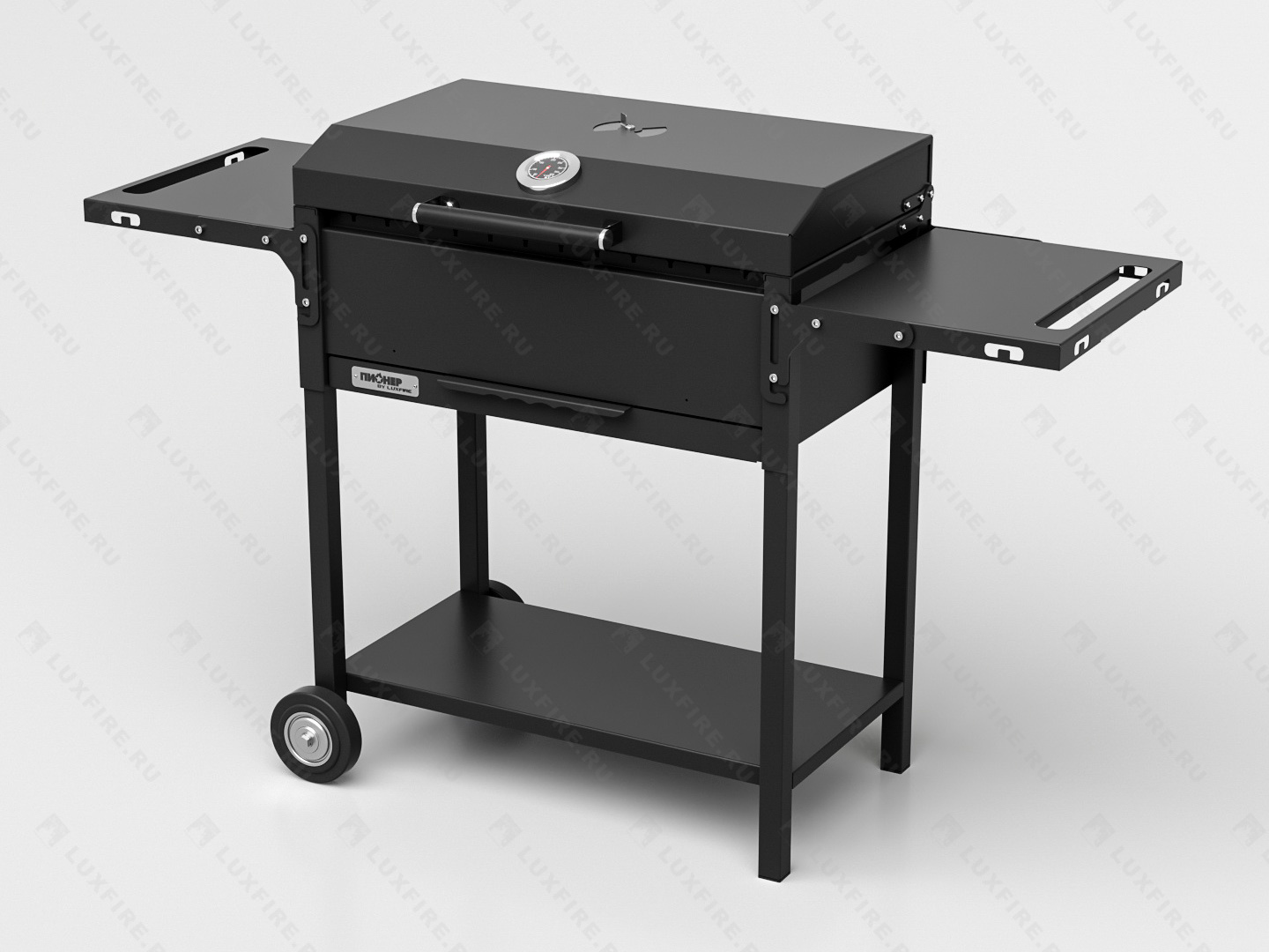Гриль Пионер Драйв 600BBQ, 2 мм, на колесах (by Lux Fire)