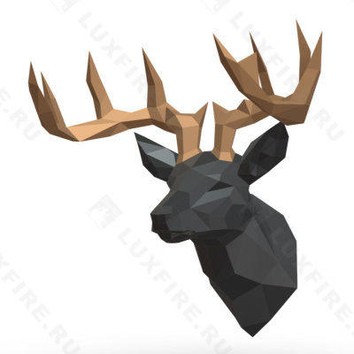 Фигура "Голова оленя", геометрическая, 700х676х782 мм Фигура "Голова оленя", геометрическая, 700х676х782 мм