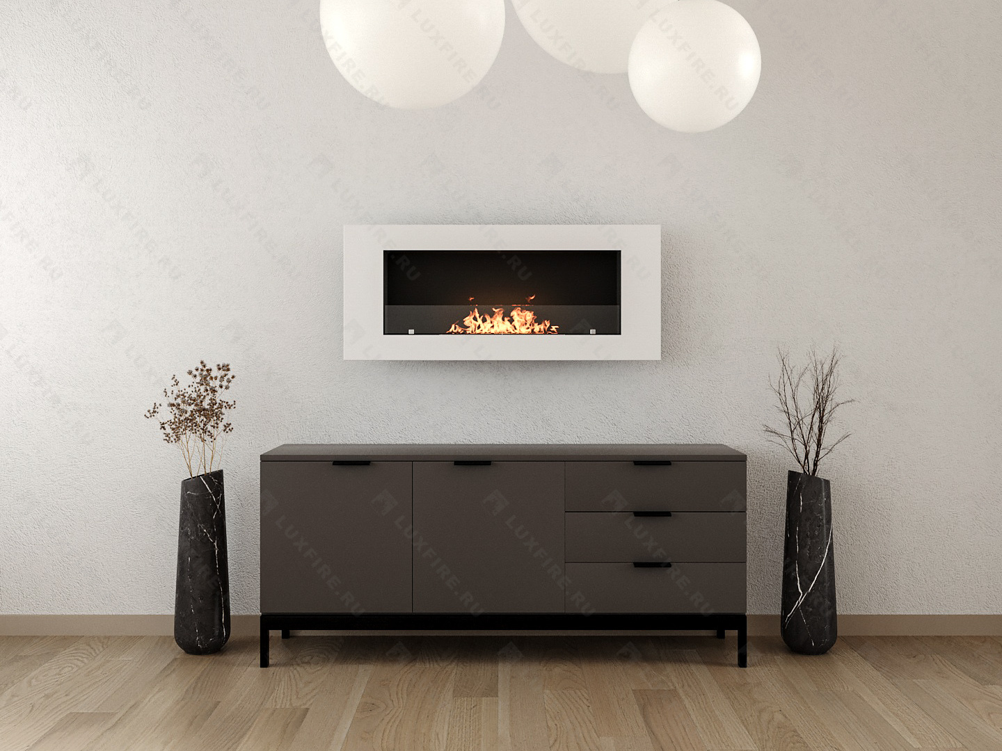 Настенный биокамин Lux Fire "Монро 2 Н" XS