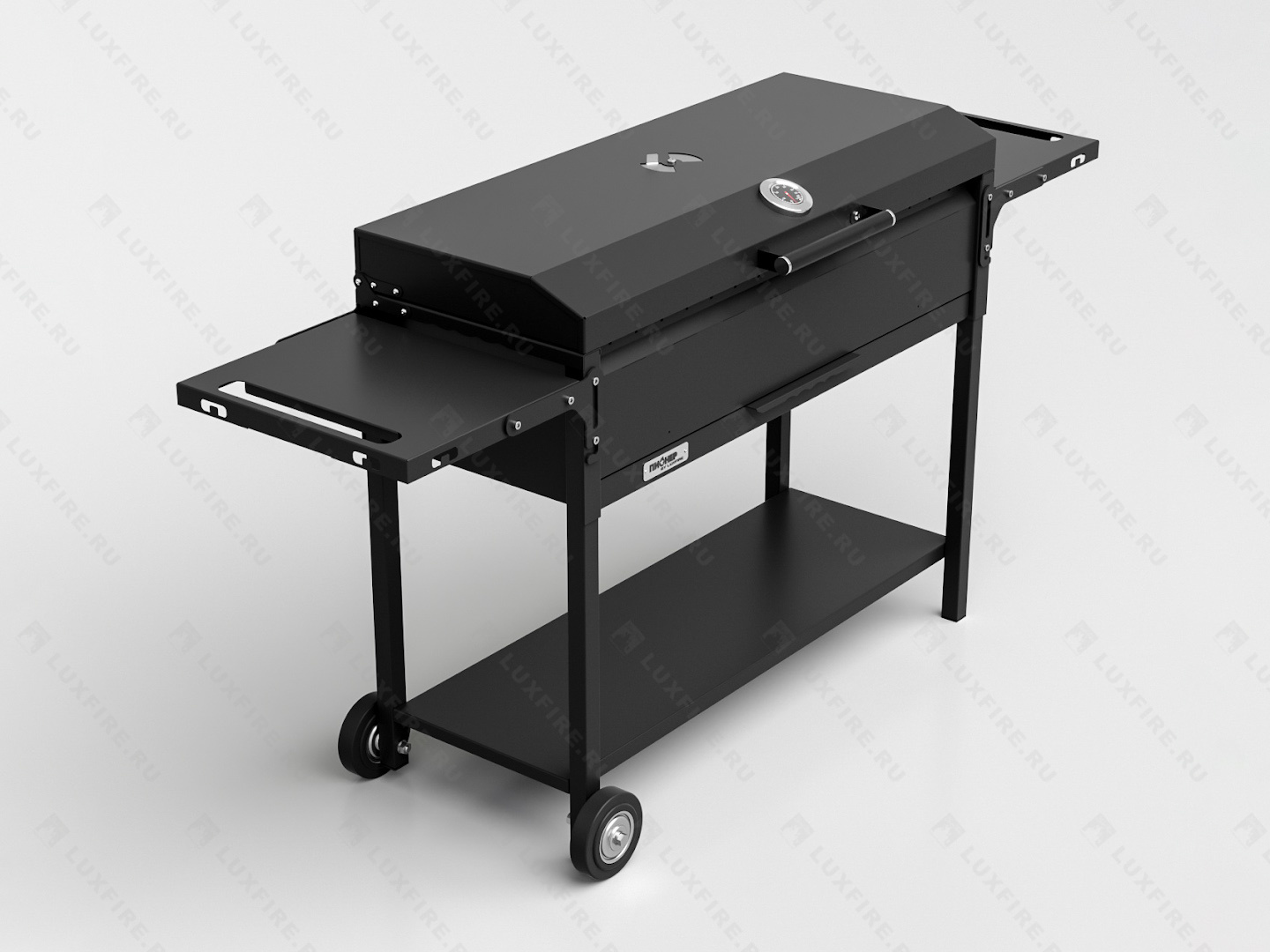 Гриль Пионер Драйв 900BBQ, 3 мм, на колесах (by Lux Fire)