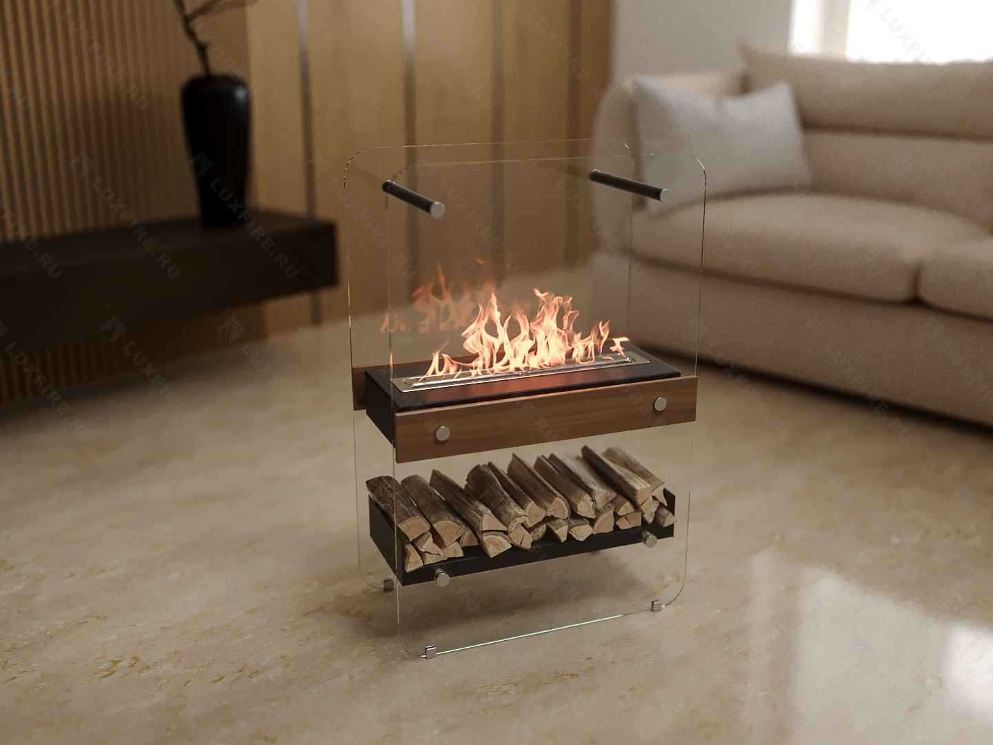 Напольный биокамин Lux Fire "Пятница V2"