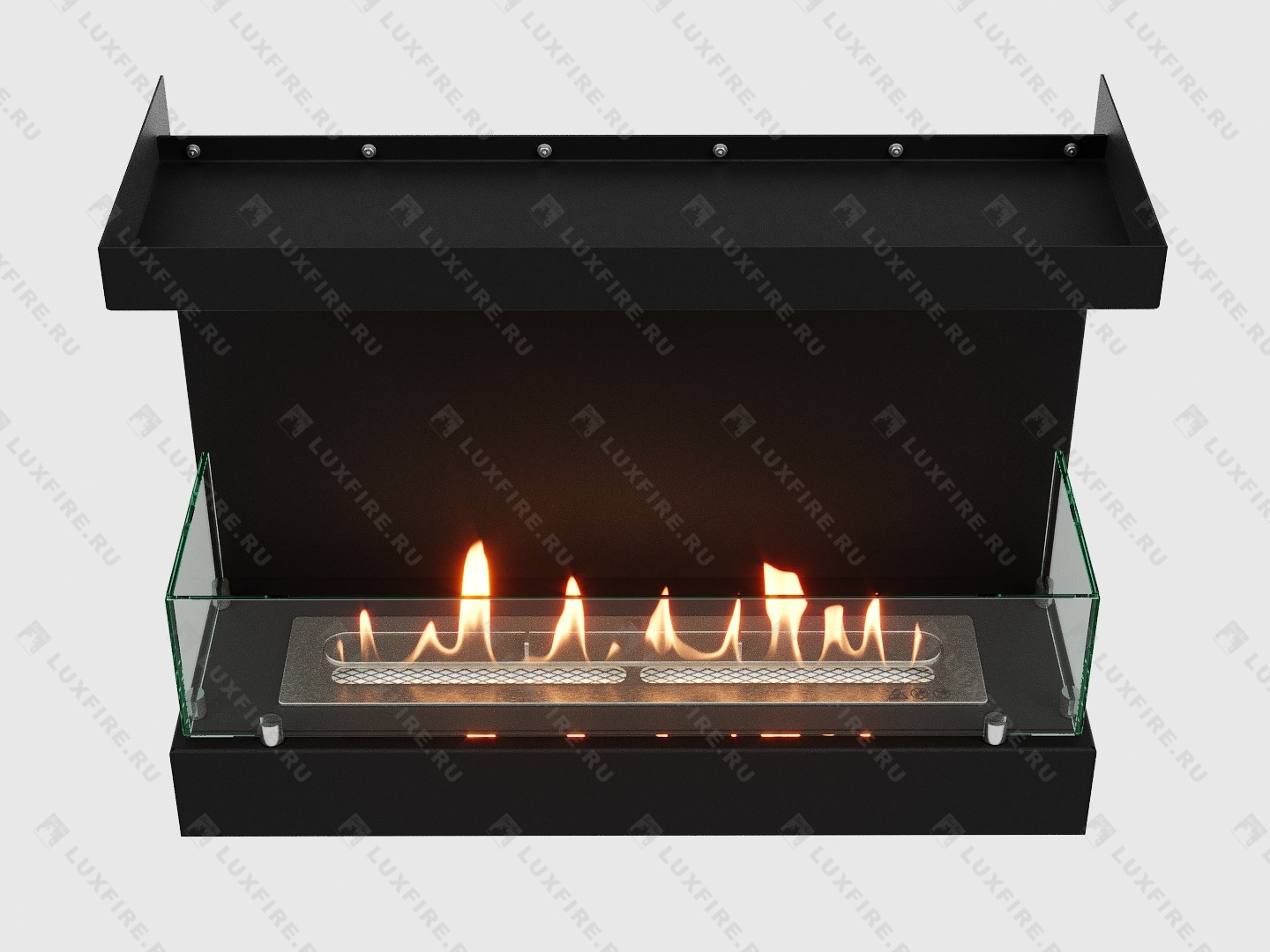 Встроенный биокамин Lux Fire Фронтальный 640 S