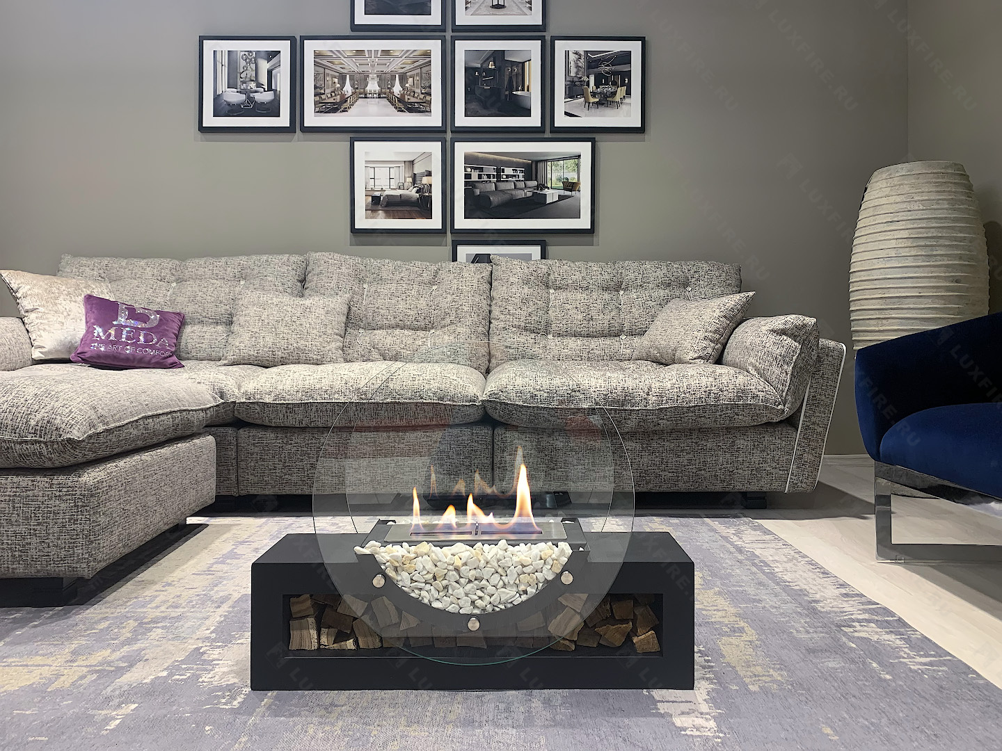 Напольный биокамин Lux Fire "Рональдо"