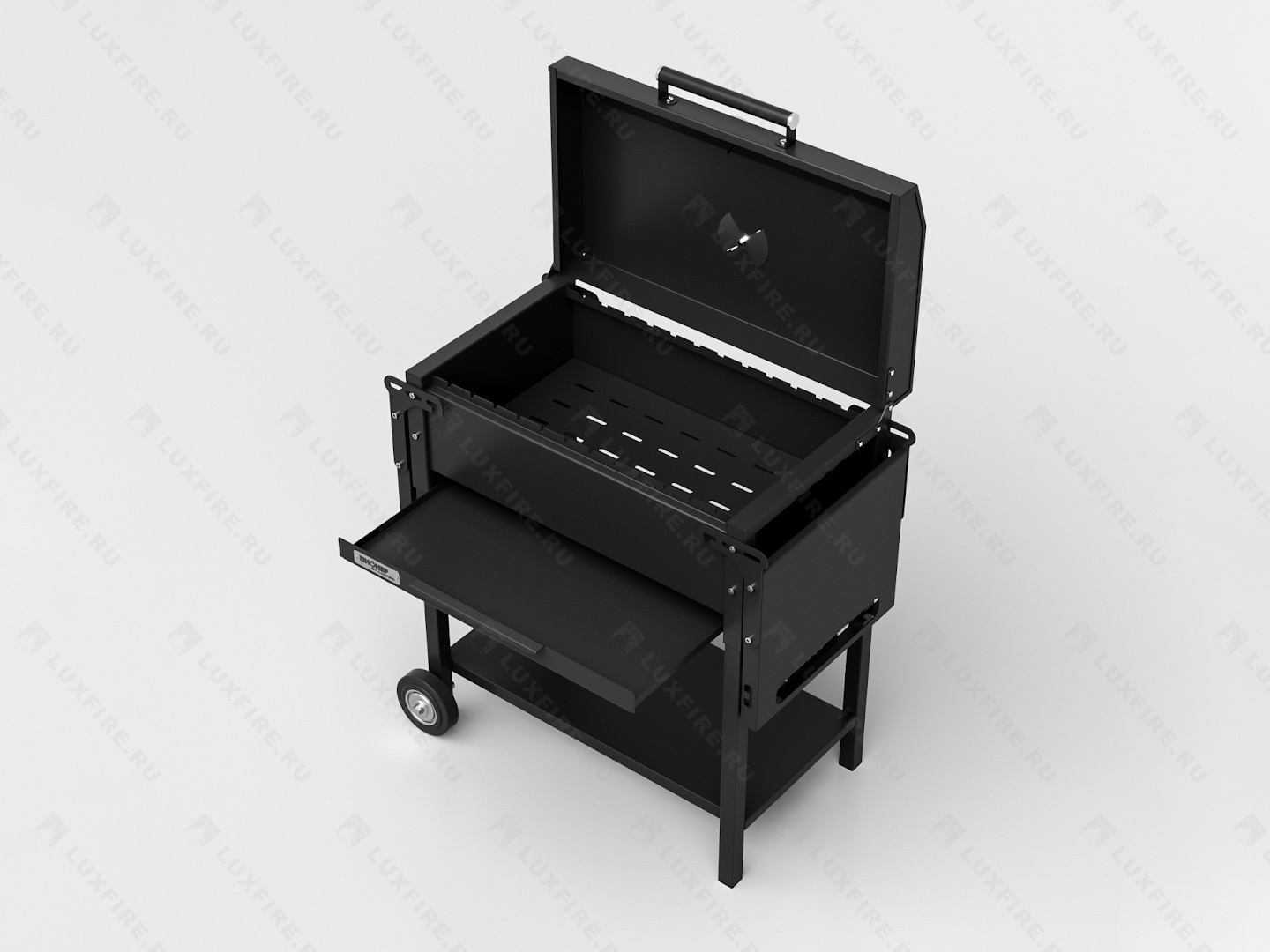 Гриль Пионер Драйв 600BBQ, 2 мм, на колесах (by Lux Fire)