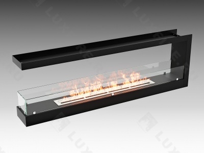 Встроенный биокамин Lux Fire Торцевой 1500 S